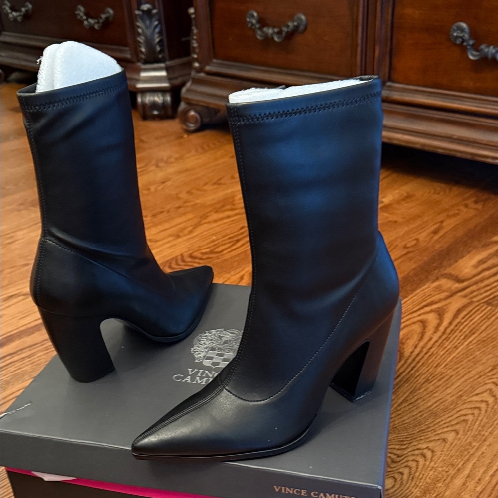 Vince Camuto Black Heeled Boots